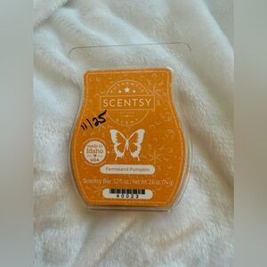 Scentsy Farmstand Pumpkin, wax bar melt,  *Retired scent*, partial bar